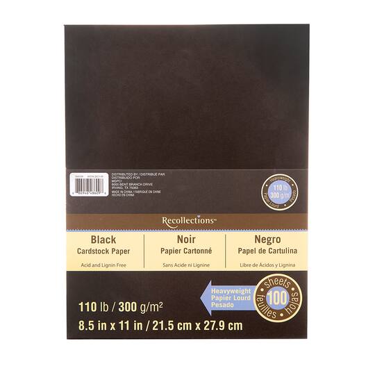 Heavyweight 8.5" x 11" Cardstock Paper by Recollections™, 100 Sheets